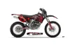 Yamaha WR450F Dirt Bike Graphic Kit - 2007-2011 Skulls and Hammers Red