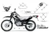 Yamaha XT250X Dirt Bike Custom Graphic Kit - 2006-2018