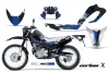 Yamaha XT250X Dirt Bike Graphic Kit - 2006-2018 Carbon X Blue