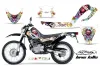 Yamaha XT250X Dirt Bike Graphic Kit - 2006-2018 Ed Hardy - Love Kills White