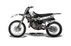 Yamaha YZ125 2 Stroke Dirt Bike Graphic Kit - 1993-1995 Mad Hatter White