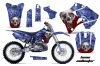 Yamaha YZ125 2 Stroke Dirt Bike Graphic Kit - 1996-2001 Bone Collector Blue