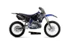 Yamaha YZ125 2 Stroke Dirt Bike Graphic Kit - 1996-2001 Silver Star - Reloaded Black