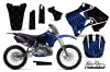 Yamaha YZ125 2 Stroke Dirt Bike Graphic Kit - 1996-2001 Silver Star - Reloaded Blue