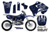 Yamaha YZ125 2 Stroke Dirt Bike Graphic Kit - 1996-2001 Skulls and Hammers Blue