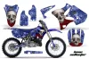 Yamaha YZ125 2 Stroke Dirt Bike Graphic Kit - 2002-2014 Bone Collector Blue