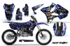 Yamaha YZ125 2 Stroke Dirt Bike Graphic Kit - 2002-2014 Mad Hatter Blue