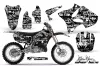 Yamaha YZ125 2 Stroke Dirt Bike Graphic Kit - 2002-2014 Silver Star - Silverhaze White