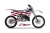 Yamaha YZ125 2 Stroke Dirt Bike Graphic Kit - 2002-2014 Stars and Stripes Red White & Blue
