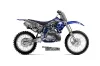 Yamaha YZ250 2 Stroke Dirt Bike Graphic Kit - 1996-2001 Checkered Skull Blue