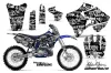 Yamaha YZ250 2 Stroke Dirt Bike Graphic Kit - 1996-2001 Silver Star - Silverhaze White
