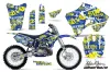 Yamaha YZ250 2 Stroke Dirt Bike Graphic Kit - 1996-2001 Silver Star - Silverhaze Yellow