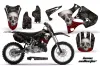 Yamaha YZ250 2 Stroke Dirt Bike Graphic Kit - 2002-2014 Bone Collector Black