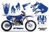 Yamaha YZ250 2 Stroke Dirt Bike Graphic Kit - 2002-2014 Diamond Flame Blue