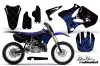 Yamaha YZ250 2 Stroke Dirt Bike Graphic Kit - 2002-2014 Silver Star - Reloaded Blue