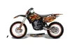 Yamaha YZ250 4 Stroke Dirt Bike Graphic Kit - 1998-2002 Firestorm Black
