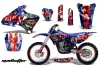 Yamaha YZ250 4 Stroke Dirt Bike Graphic Kit - 1998-2002 Mad Hatter Red