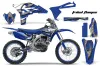 Yamaha YZ250 F 4 Stroke Dirt Bike Custom Graphic Kit - 2010-2013
