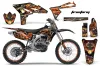 Yamaha YZ250 F 4 Stroke Dirt Bike Graphic Kit - 2010-2013 Firestorm Black