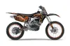Yamaha YZ250 F 4 Stroke Dirt Bike Graphic Kit - 2010-2013 Firestorm Black