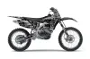 Yamaha YZ250 F 4 Stroke Dirt Bike Graphic Kit - 2010-2013 Silver Star - Silverhaze Black