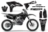 Yamaha YZ250 F 4 Stroke Dirt Bike Graphic Kit - 2010-2013 Skulls and Hammers Black