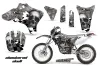 Yamaha YZ250 F Dirt Bike Graphic Kit - 2003-2005 Checkered Skull Black