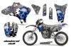 Yamaha YZ250 F Dirt Bike Graphic Kit - 2003-2005 Checkered Skull Blue