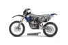 Yamaha YZ250 F Dirt Bike Graphic Kit - 2003-2005 Checkered Skull Blue