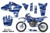 Yamaha YZ250 F Dirt Bike Graphic Kit - 2003-2005 Silver Star - Silverhaze Blue