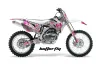 Yamaha YZ250F / YZ450F Dirt Bike Graphic Kit - 2006-2009 Butterfly Pink