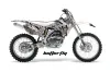 Yamaha YZ250F / YZ450F Dirt Bike Graphic Kit - 2006-2009 Butterfly White