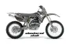 Yamaha YZ250F / YZ450F Dirt Bike Graphic Kit - 2006-2009 Checkered Skull Chrome