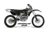 Yamaha YZ250F / YZ450F Dirt Bike Graphic Kit - 2006-2009 Checkered Skull Silver