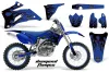 Yamaha YZ250F / YZ450F Dirt Bike Graphic Kit - 2006-2009 Diamond Flames Blue