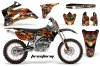 Yamaha YZ250F / YZ450F Dirt Bike Graphic Kit - 2006-2009 Firestorm Black