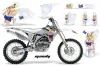 Yamaha YZ250F / YZ450F Dirt Bike Graphic Kit - 2006-2009 Mandy Blue