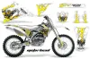Yamaha YZ250F / YZ450F Dirt Bike Graphic Kit - 2006-2009 Motorhead White