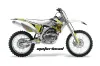 Yamaha YZ250F / YZ450F Dirt Bike Graphic Kit - 2006-2009 Motorhead White