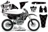 Yamaha YZ250F / YZ450F Dirt Bike Graphic Kit - 2006-2009 Silver Star - Reloaded Black