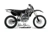 Yamaha YZ250F / YZ450F Dirt Bike Graphic Kit - 2006-2009 Silver Star - Reloaded Black