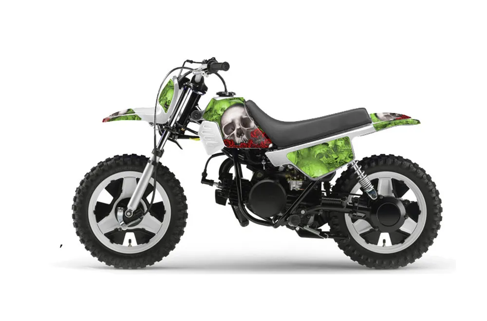 Yamaha PW50 Dirt Bike Graphic Kit - 1990-2022 Bone Collector Green