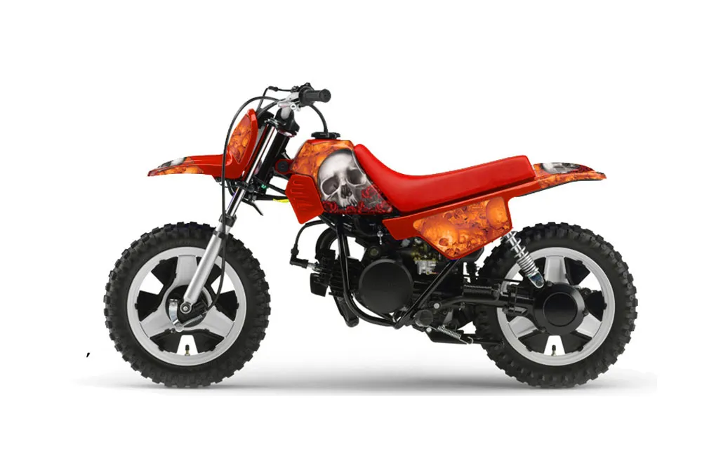 Yamaha PW50 Dirt Bike Graphic Kit - 1990-2022 Bone Collector Orange