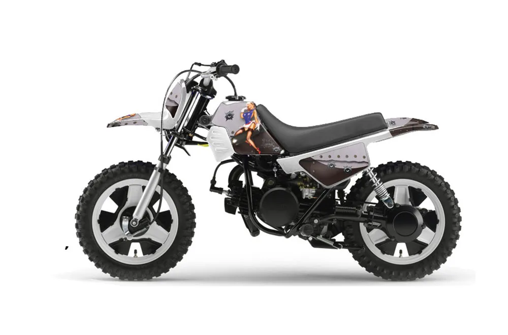 Yamaha PW50 Dirt Bike Graphic Kit - 1990-2022 T Bomber Black