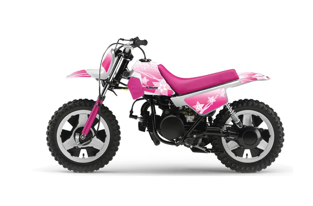 Yamaha PW80 Dirt Bike Graphic Kit - 1996-2006 Starlett Pink