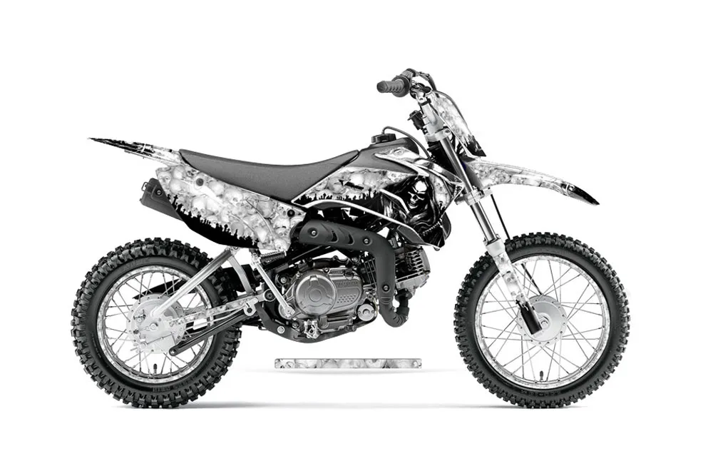 Yamaha TTR110 Dirt Bike Graphic Kit - 2008-2024 Reaper White