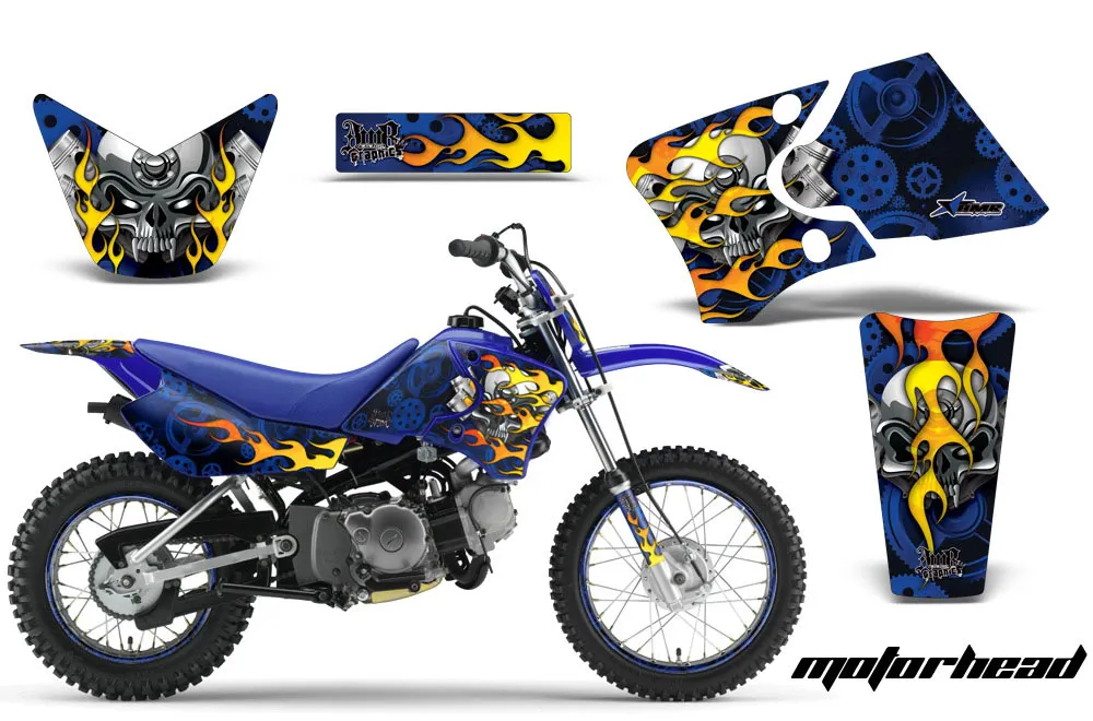Yamaha TTR50 Dirt Bike Graphic Kit - 2006-2018 Motorhead Blue