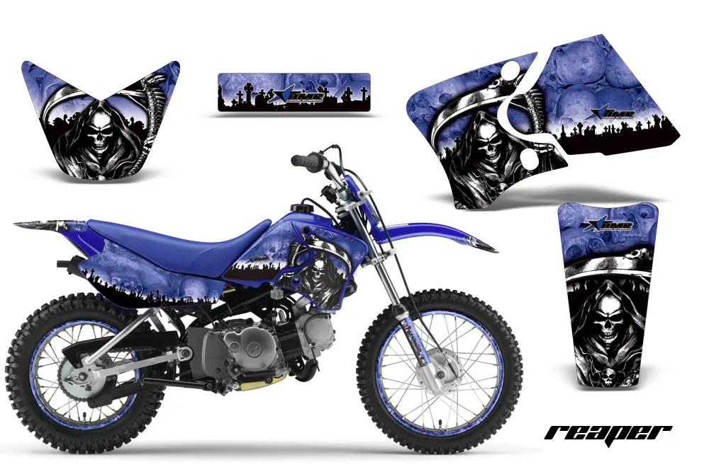 Yamaha TTR90 Dirt Bike Graphic Kit - 2000-2007 Reaper Blue