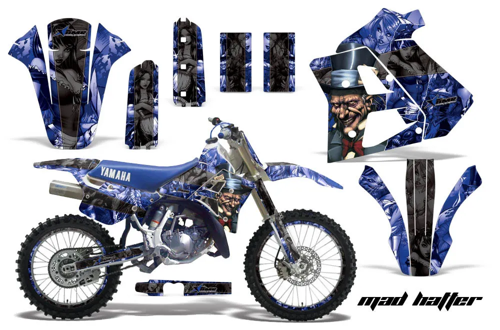 Yamaha WR 250Z Dirt Bike Graphic Kit - 1991-1993 Mad Hatter Blue