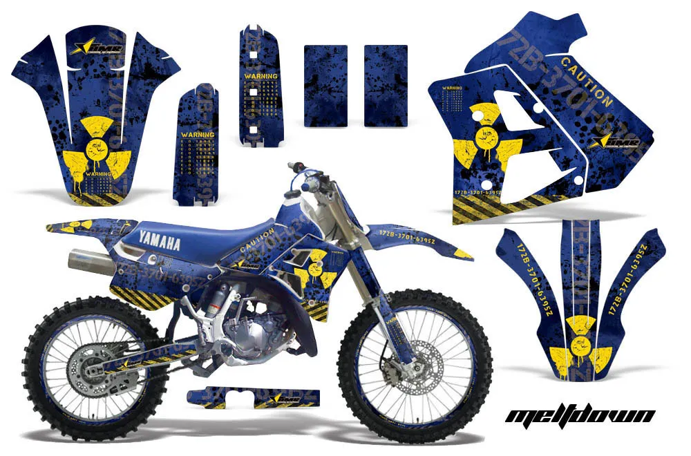 Yamaha WR 250Z Dirt Bike Graphic Kit - 1991-1993 Meltdown Blue